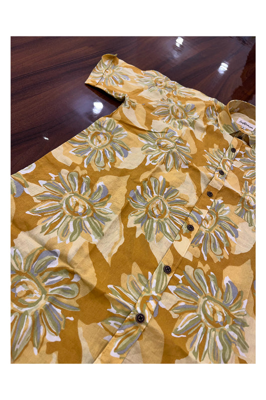 Southloom Jaipur Pure Cotton Printed Shirt For Men (Large)