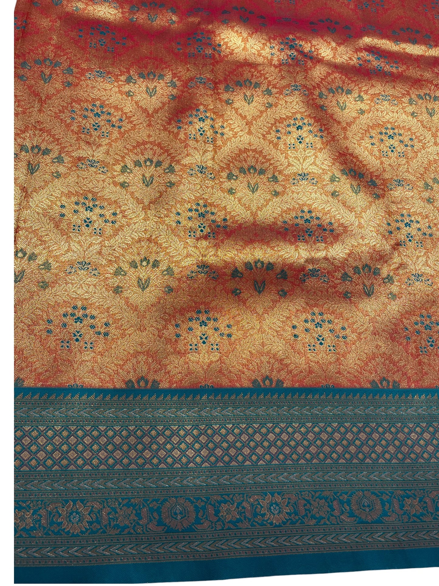 Southloom Semi Silk Saree with Woven Work on Body and Borders