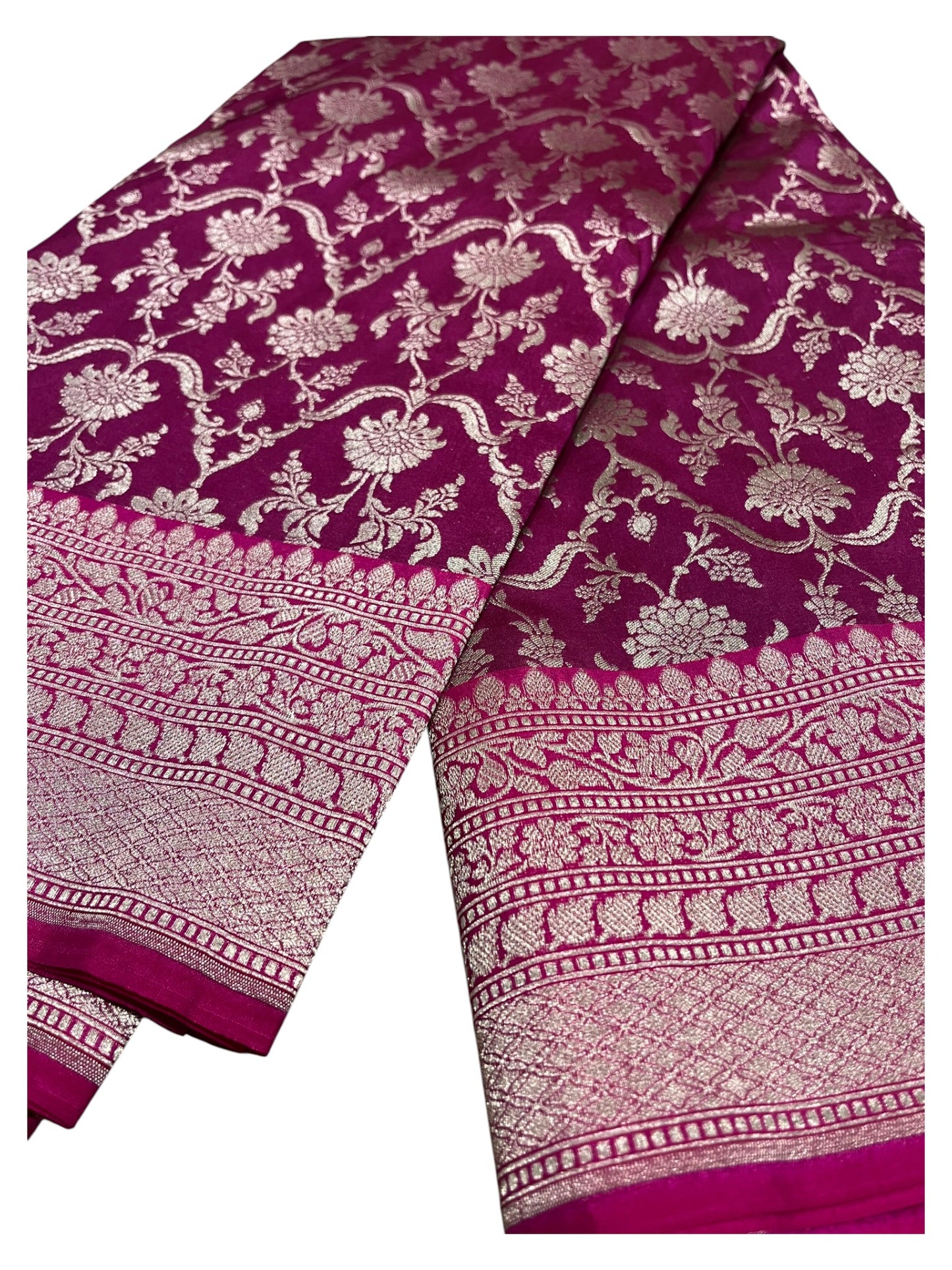 Southloom  Banarasi Silk Saree with Woven Work on Body and Borders