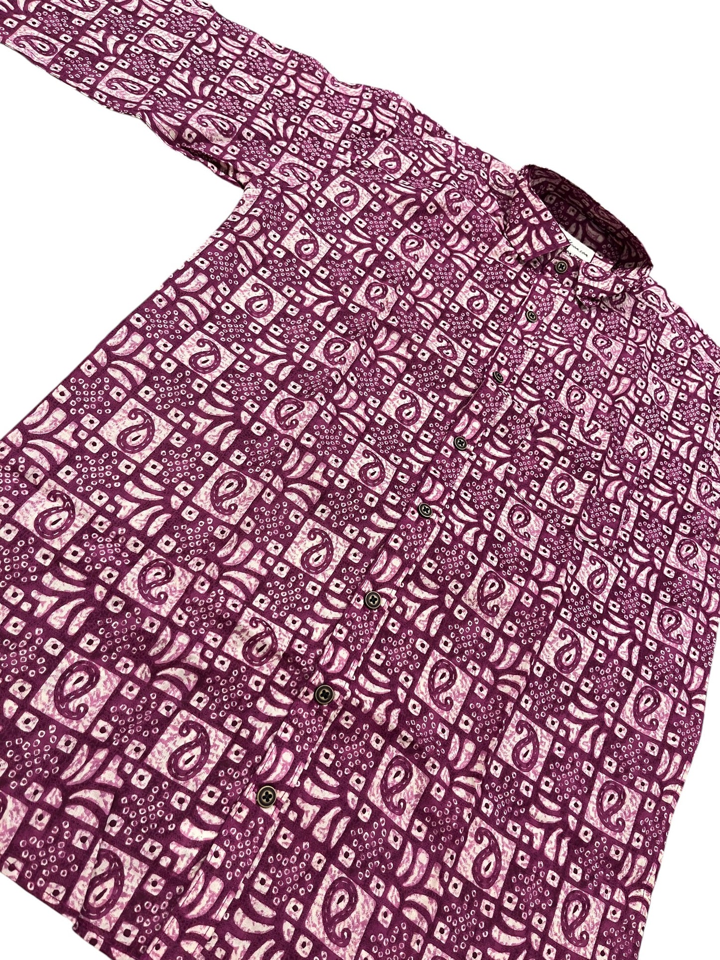 Southloom Jaipur Pure Cotton Block Printed Shirt for Men (Medium)