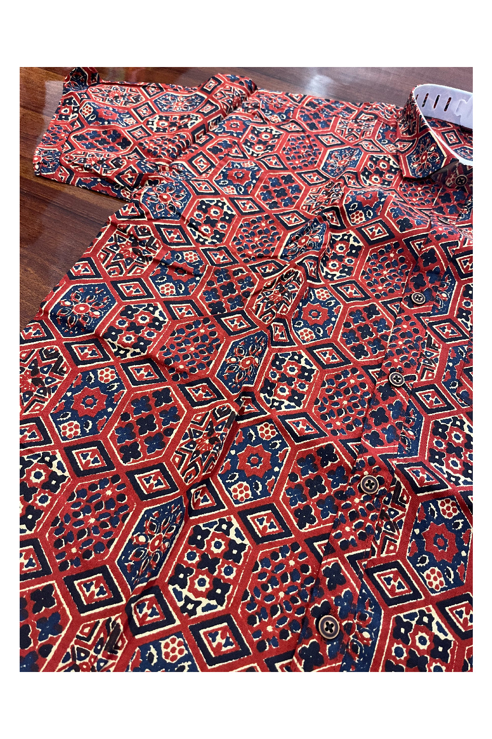 Southloom Jaipur Pure Cotton Printed Shirt For Men (Large)