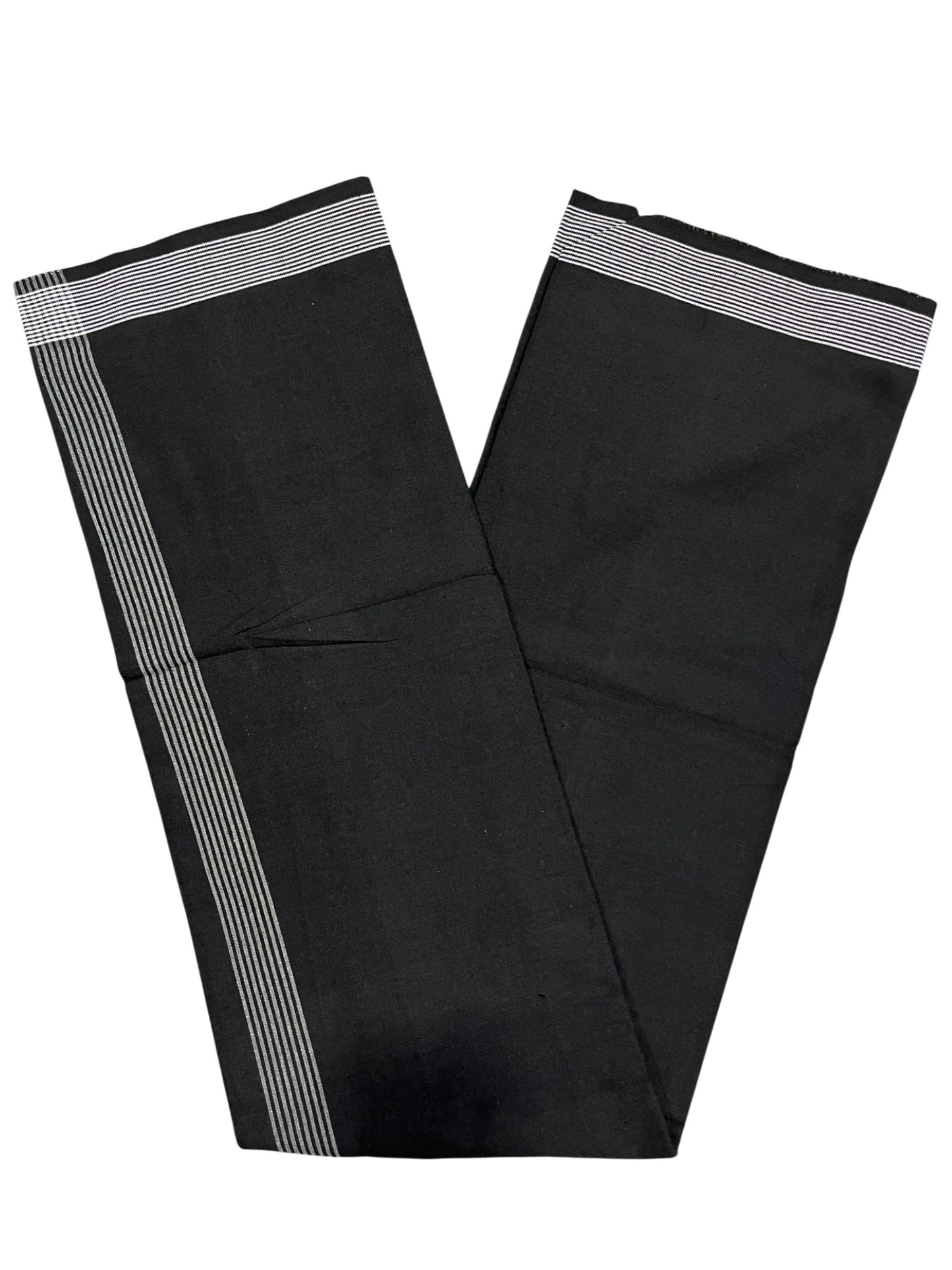 Southloom Black Printed Single Mundu / Otta Mundu / Lungi (South Indian Kerala Dhoti)