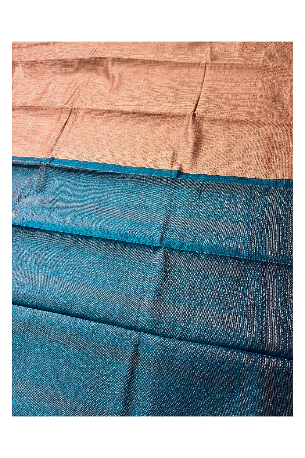 Southloom Art Silk Brown Designer Woven Saree with Green Pallu