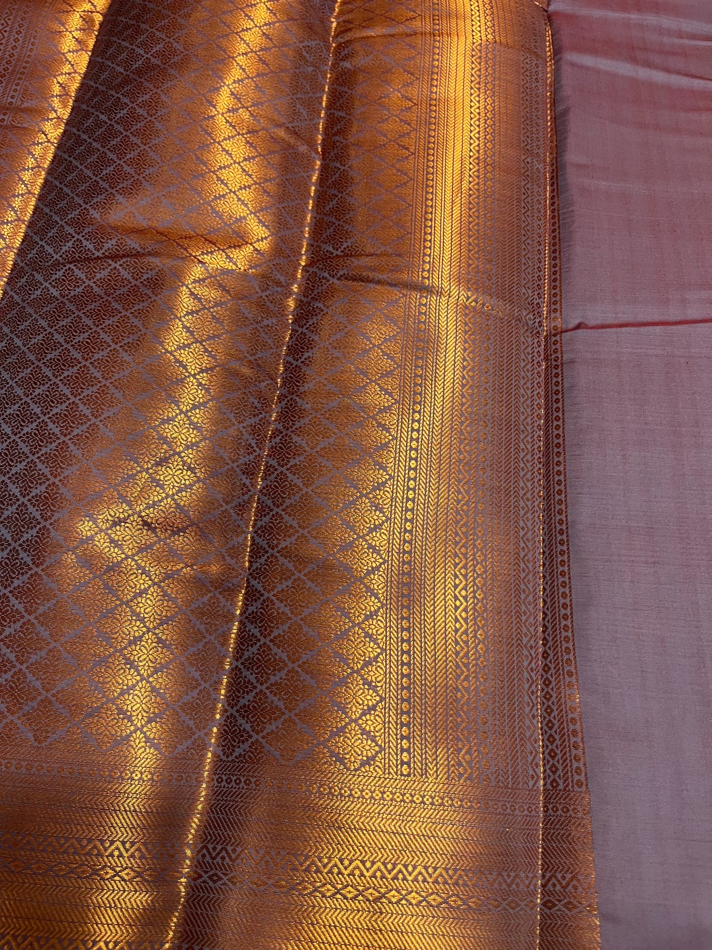 Southloom Premium Semi Silk Zari Work Brocade Saree in Bridal Grey with Matching Pallu