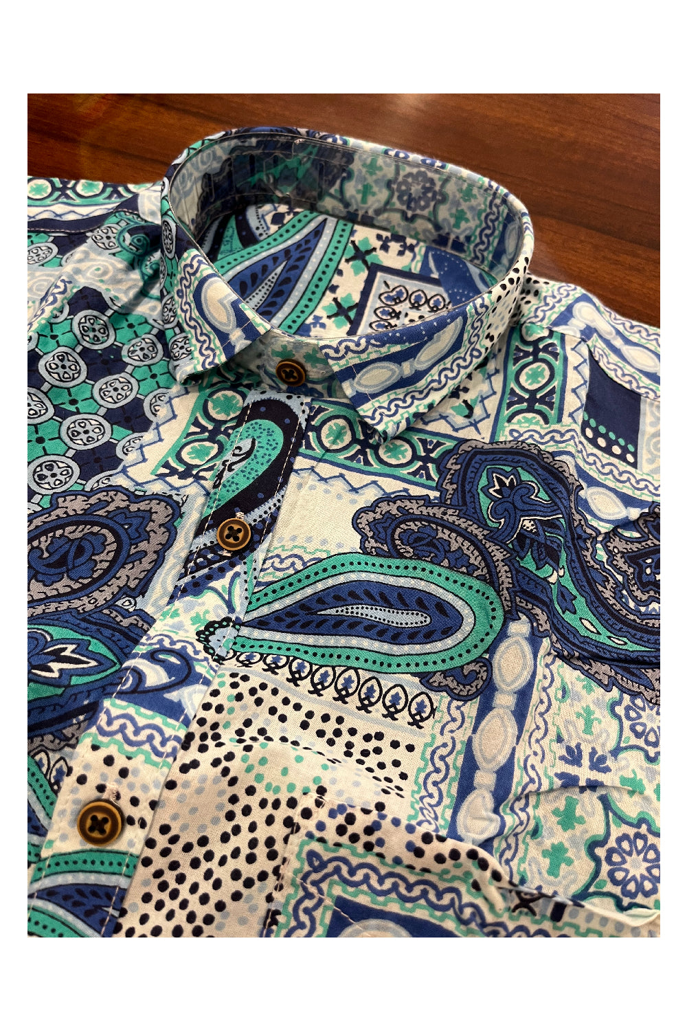 Southloom Jaipur Pure Cotton Printed Shirt For Men (Medium)