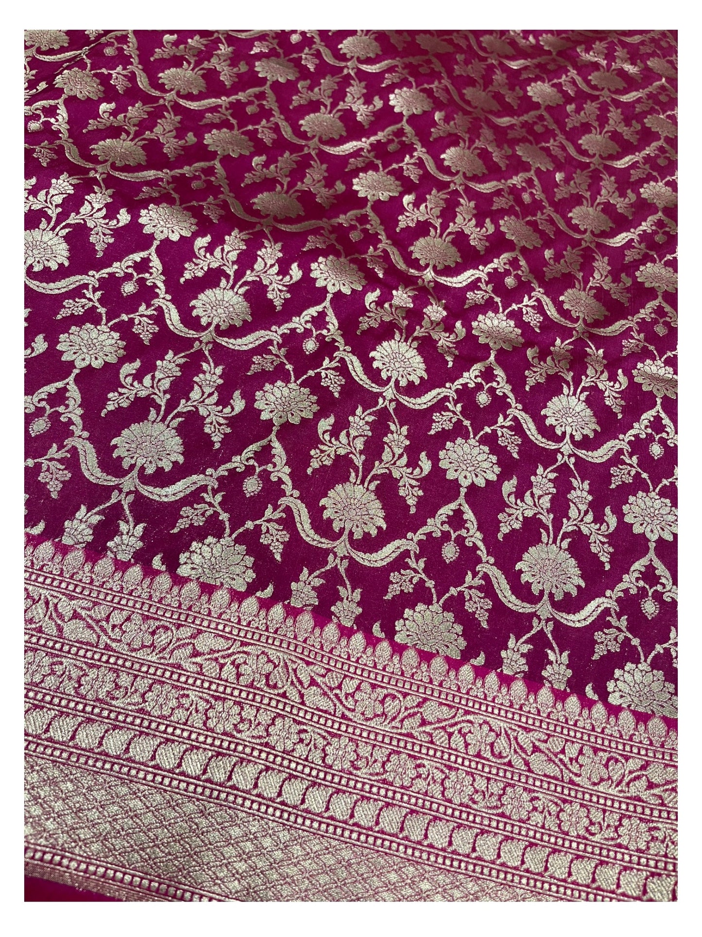 Southloom  Banarasi Silk Saree with Woven Work on Body and Borders