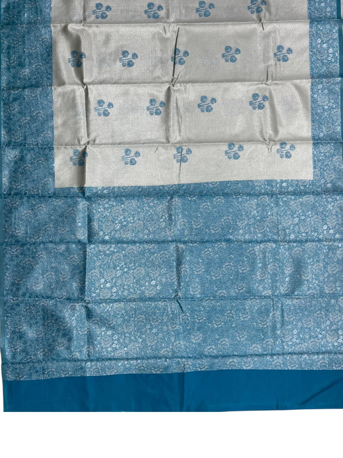 Southloom Tissue Silk Saree with Woven Work on Body and Borders