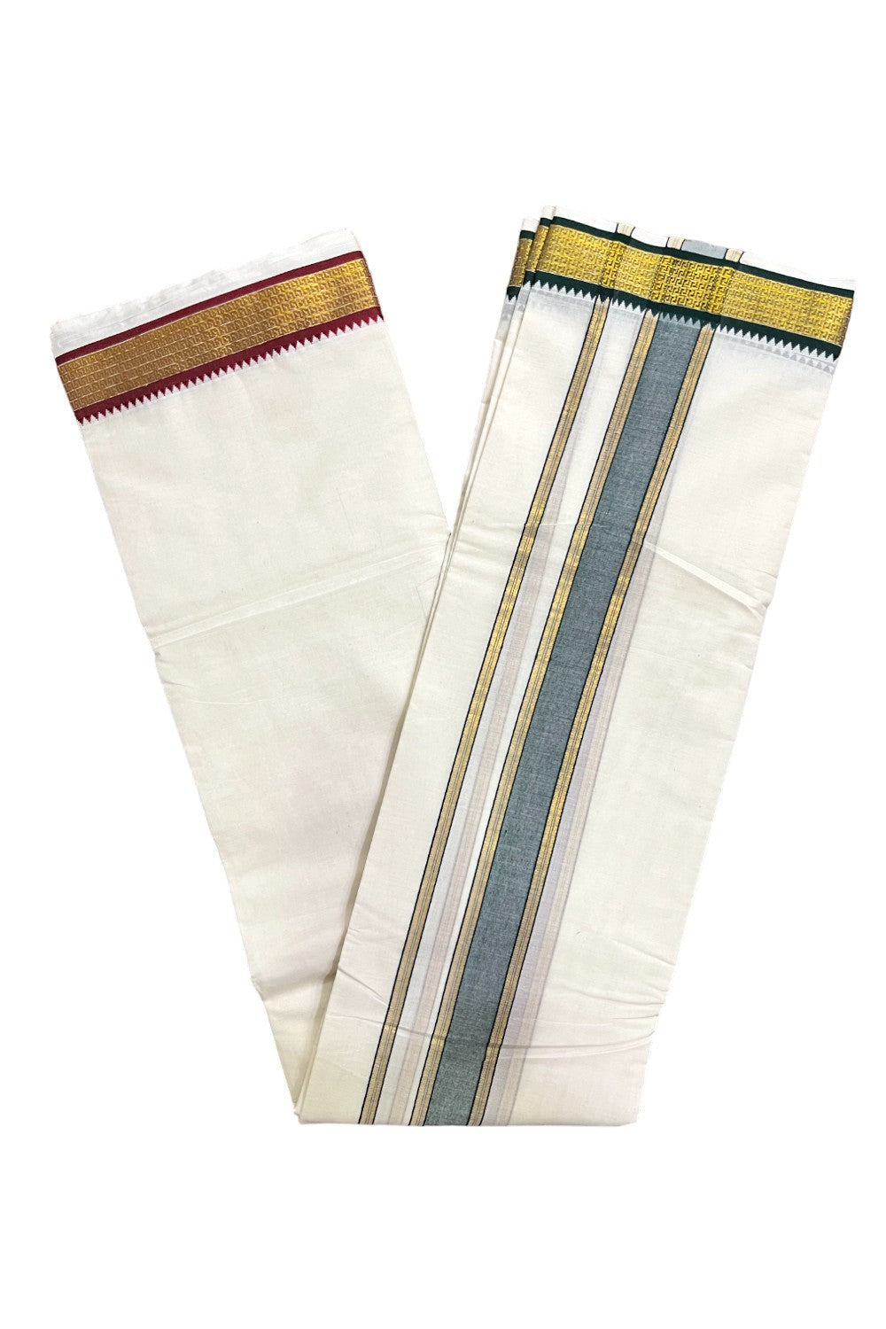 Southloom Pure Cotton Panchakacham with Angavastram (10+6) / Iyer Vesthi