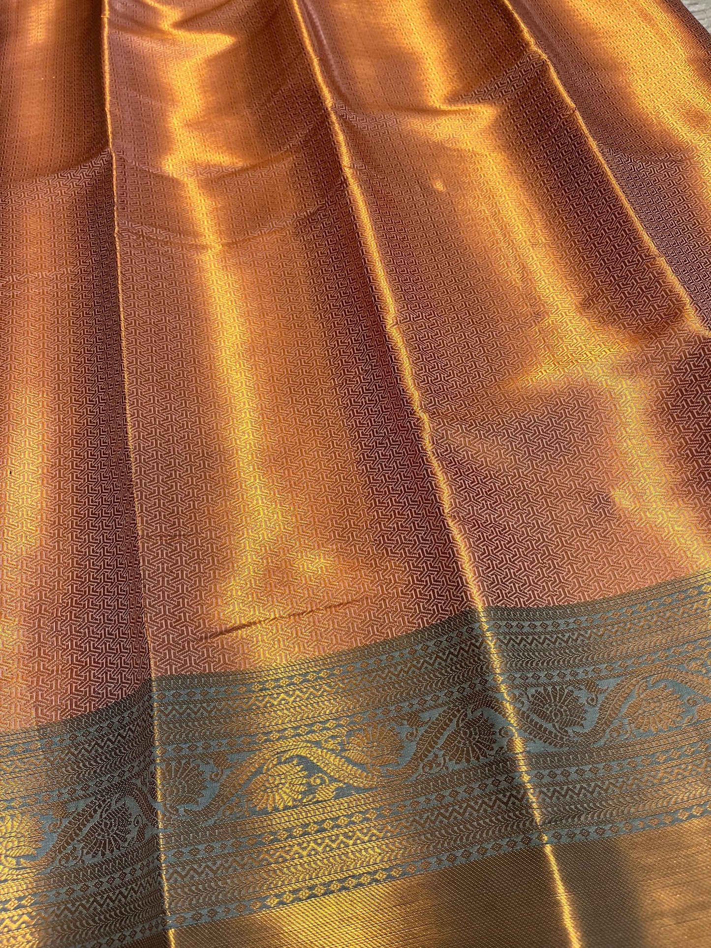 Southloom Premium Semi Silk Zari Work Brocade Saree in Bridal Peach with Matching Pallu