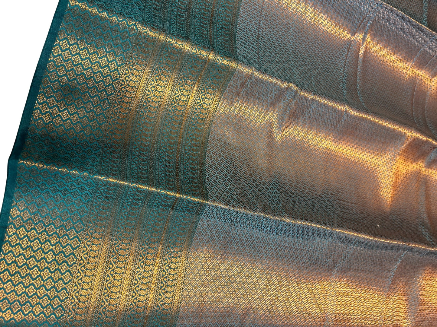 Southloom Banarasi Silk Brocade Bridal Saree WIth Woven Borders