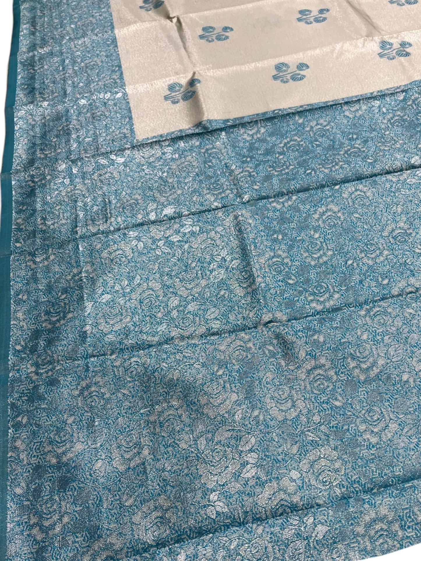 Southloom Tissue Silk Saree with Woven Work on Body and Borders