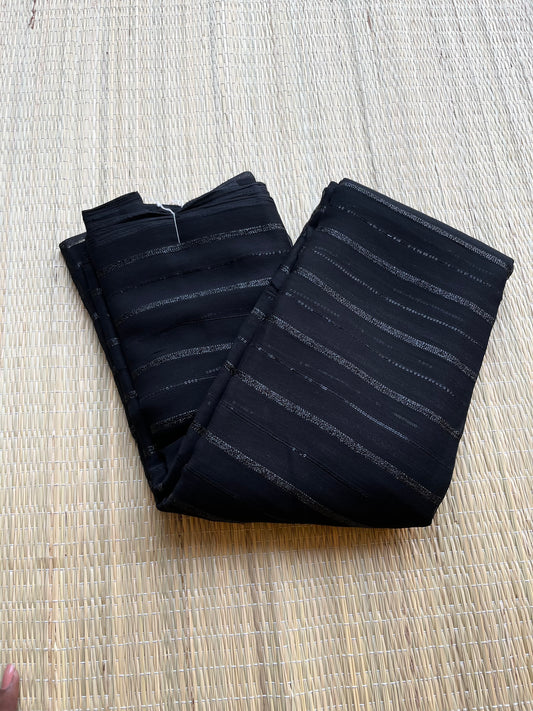 Vichithra Silks Black Saree SL191