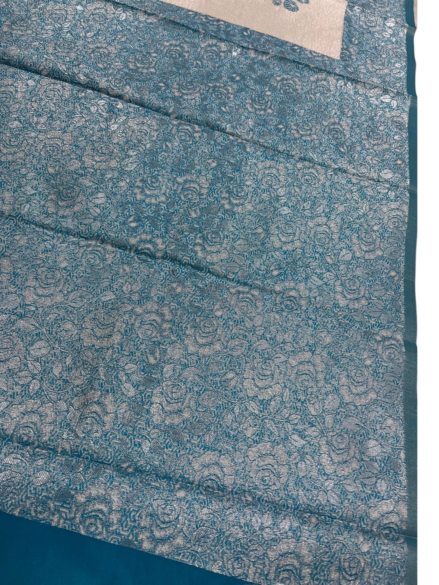 Southloom Tissue Silk Saree with Woven Work on Body and Borders