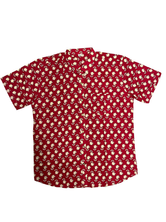 Southloom Jaipur Pure Cotton Printed Shirt For Men (3XL)