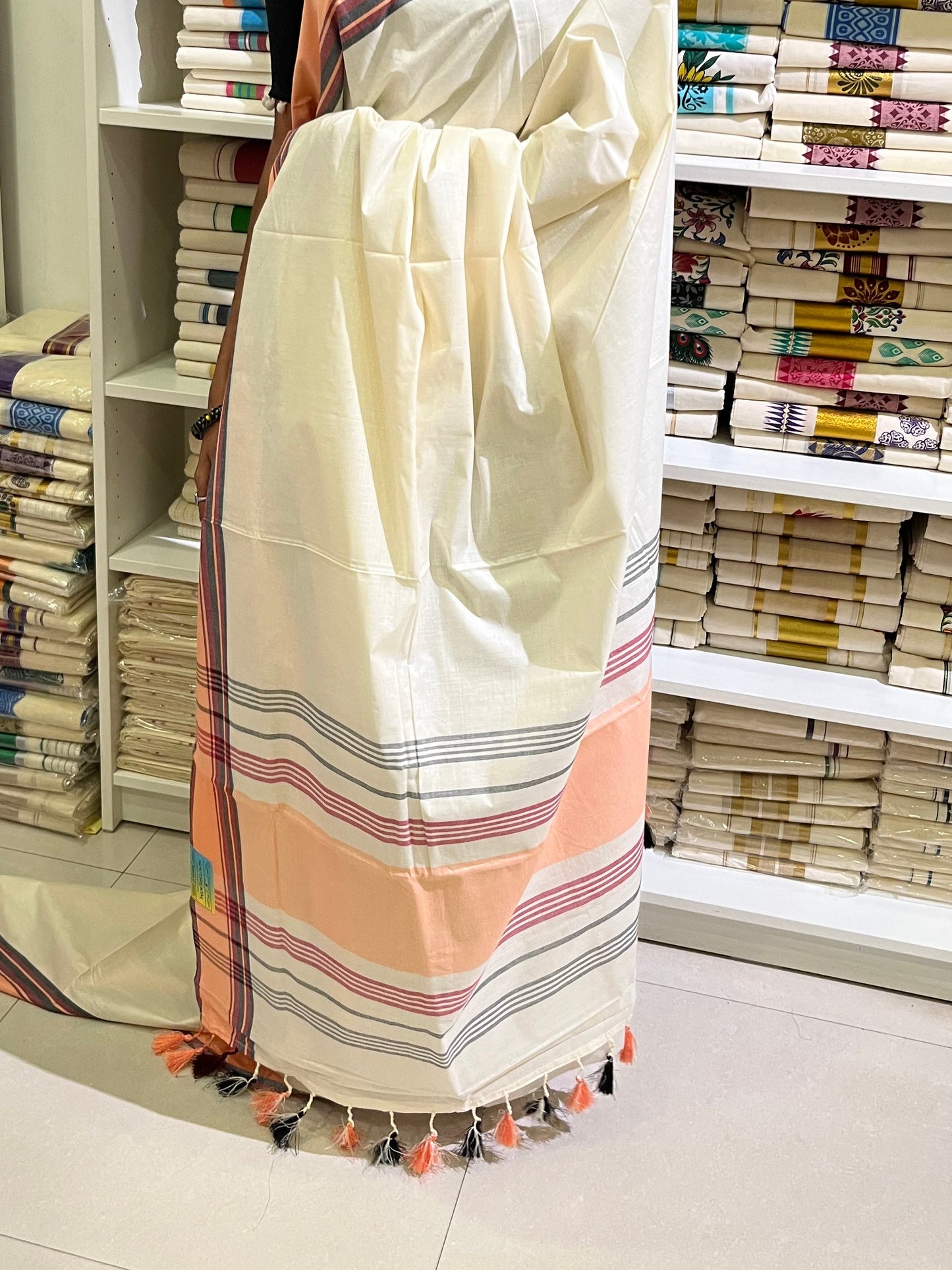 Mulloth Cotton Peach Colour Setmund SL150