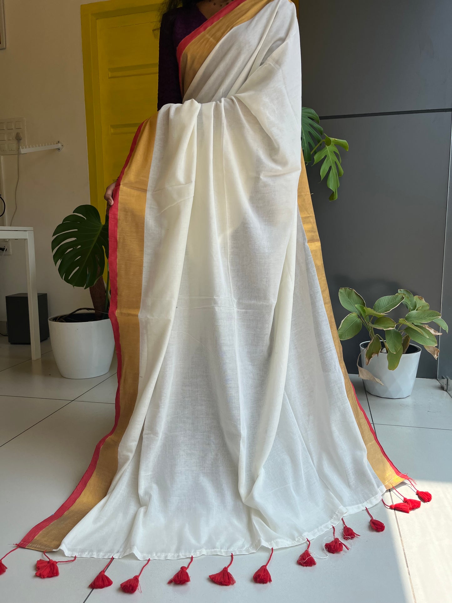 Kerala Mul Cotton Soft Fabric Saree SL215