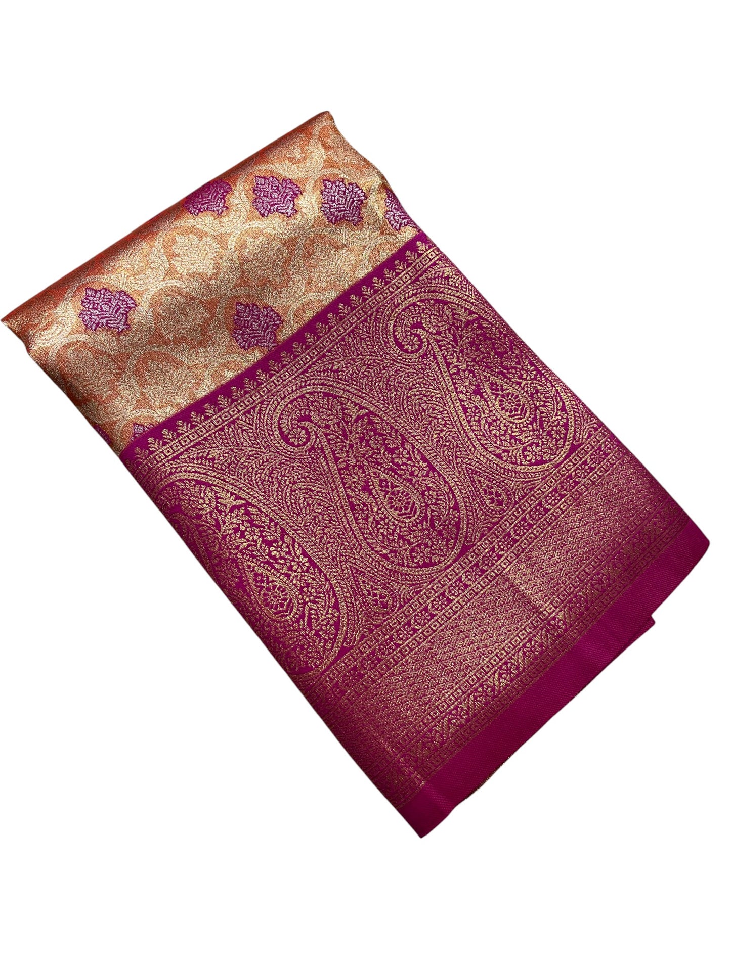 Southloom Semi Silk Saree with Woven Work on Body and Borders