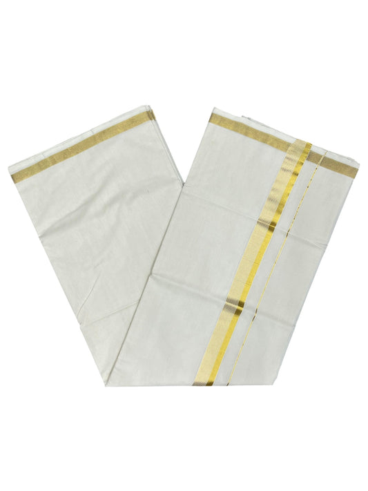 Southloom Super Premium Balaramapuram Handloom Cotton Saree with Gold Kasavu and Border