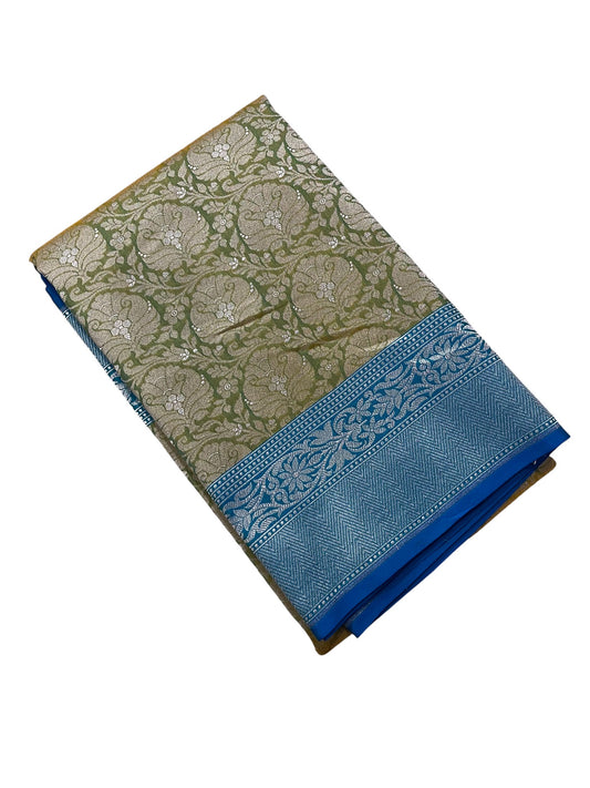 Southloom Pure Banarasi Silk Saree with Woven Work on Body and Borders