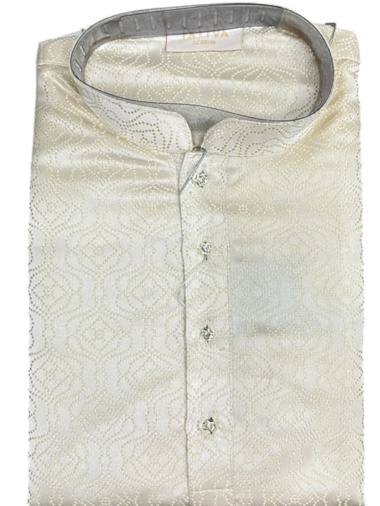 Southloom Woven Patterns Semi Silk Long Kurta for Men SL591