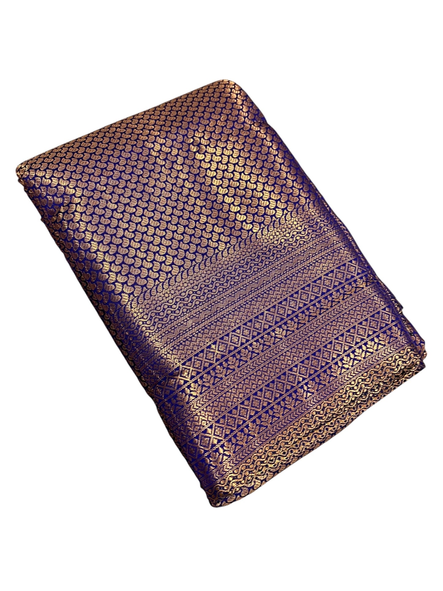 Southloom Premium Semi Silk Zari Work Brocade Saree in Bridal Blue with Matching Pallu