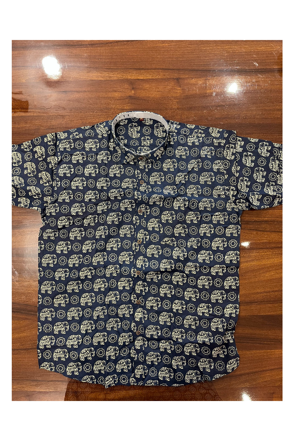 Southloom Jaipur Pure Cotton Printed Shirt For Men (XL)