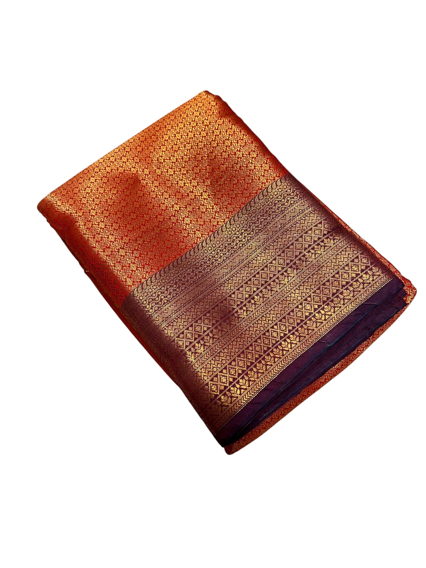 Southloom Premium Semi Silk Zari Work Brocade Saree in Bridal Red with Matching Pallu