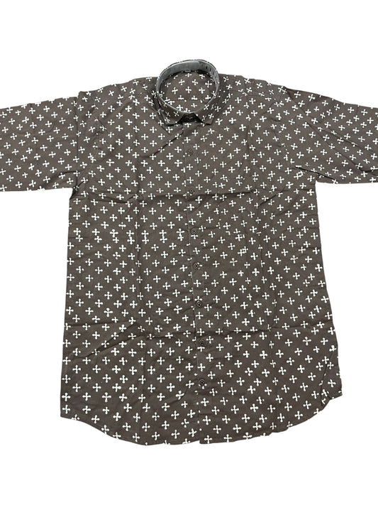 Southloom Jaipur Pure Cotton Block Printed Shirt for Men (Medium)