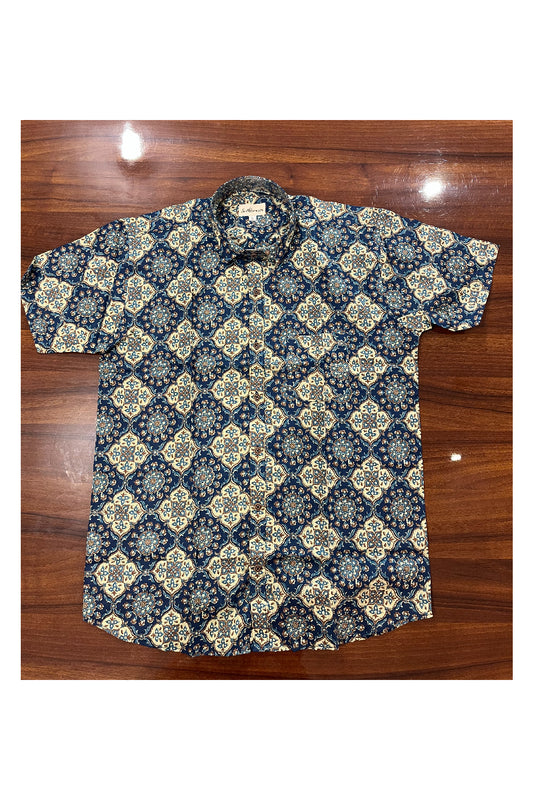 Southloom Jaipur Pure Cotton Printed Shirt For Men (Large)
