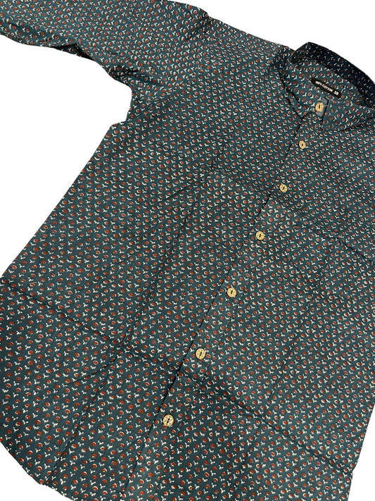 Southloom Jaipur Pure Cotton Block Printed Shirt for Men (Medium)
