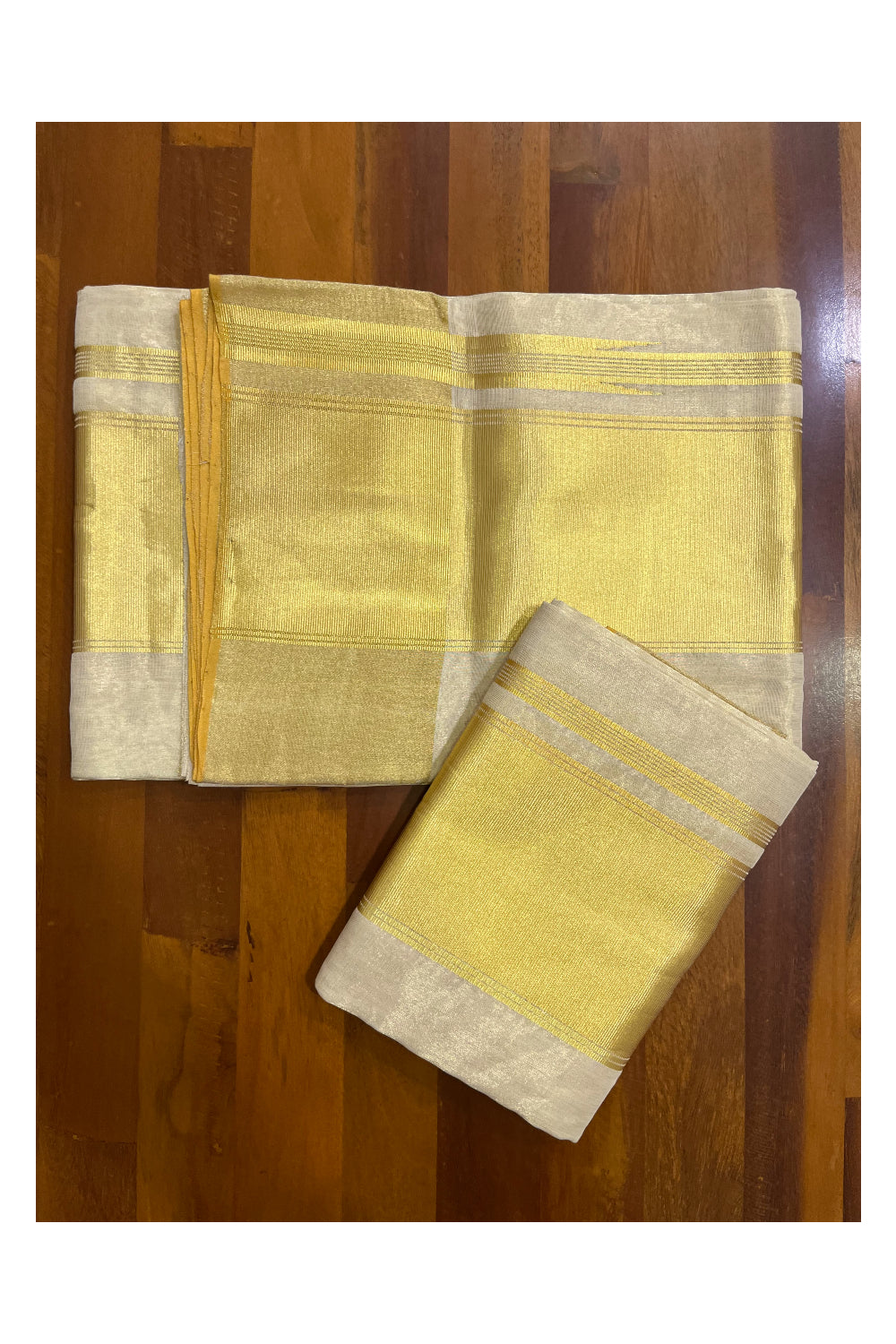 Southloom Super Premium Balaramapuram Handloom Tissue Unakkupaavu Wedding Pudava Set Mundu 2.80 Mtrs (with Matching Blouse Piece)