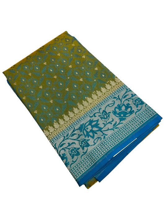 Southloom Banarasi Silk Saree with Woven Work on Body and Borders