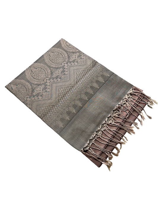 Southloom Pure Handloom Bridal Kanchipuram Silk Saree with Korvai Work
