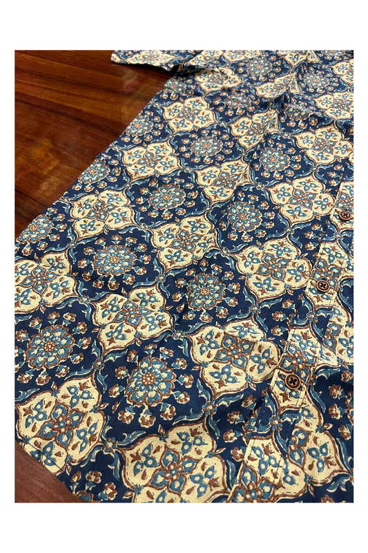 Southloom Jaipur Pure Cotton Printed Shirt For Men (Large)