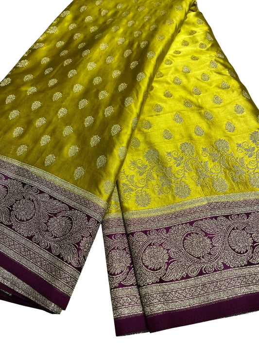 Southloom Satin Banarasi Silk Saree with Woven Work on Body and Borders