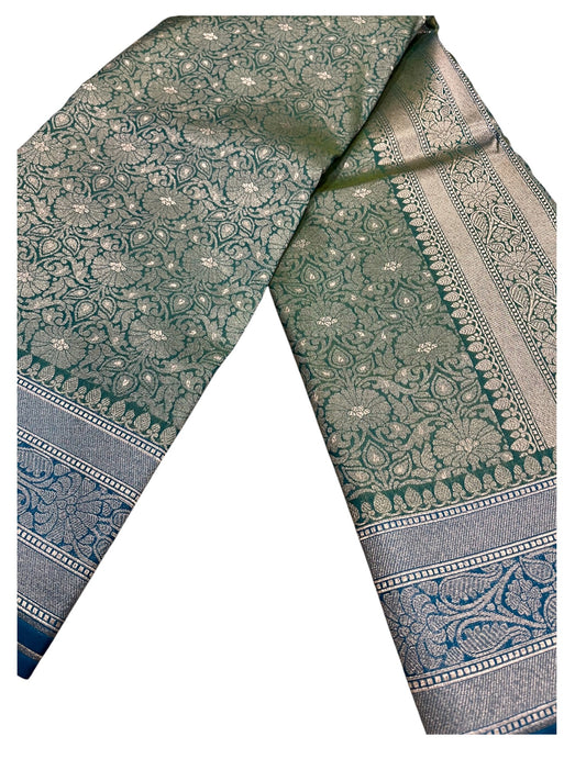Southloom  Banarasi Silk Saree with Woven Work on Body and Borders