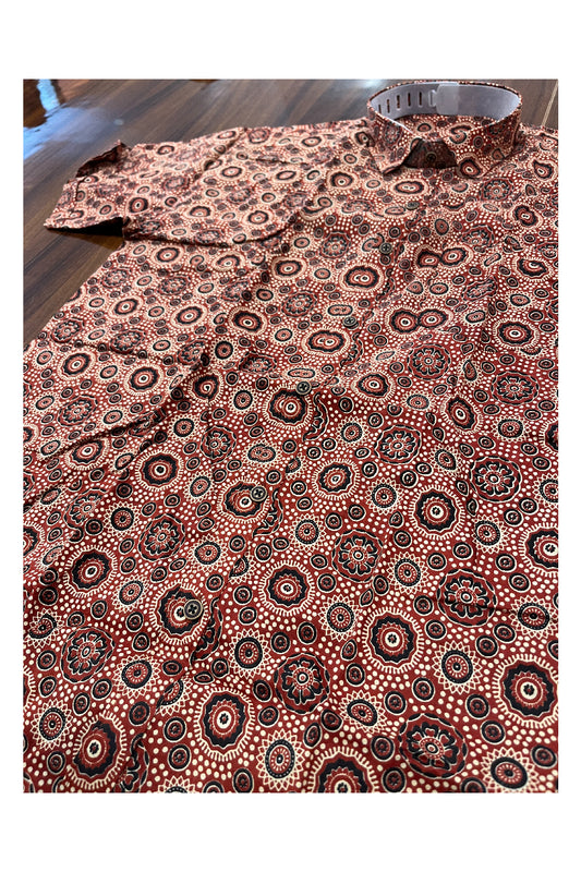 Southloom Jaipur Pure Cotton Printed Shirt For Men (XL)