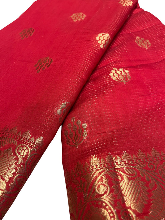 Southloom Georgete Banarasi Silk Saree with Woven Work on Body and Borders