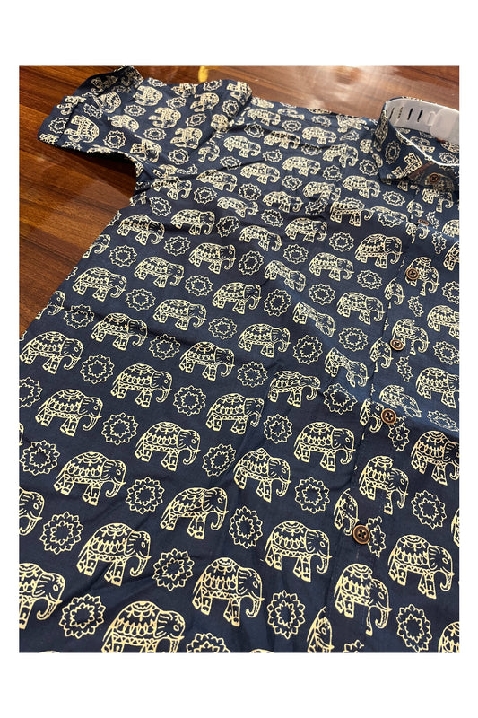 Southloom Jaipur Pure Cotton Printed Shirt For Men (XL)