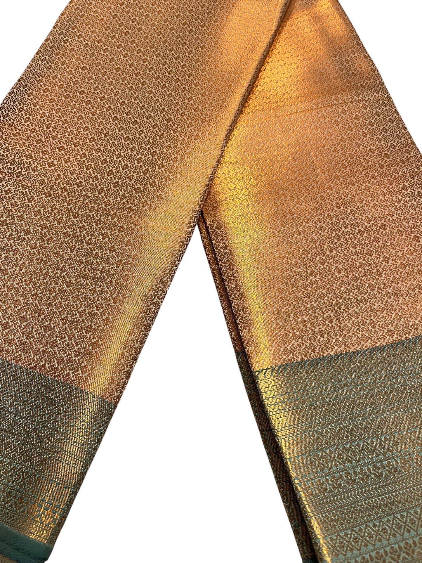 Southloom Premium Semi Silk Zari Work Brocade Saree in Bridal Peach with Matching Pallu