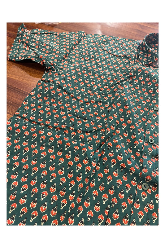 Southloom Jaipur Pure Cotton Printed Shirt For Men (3XL)