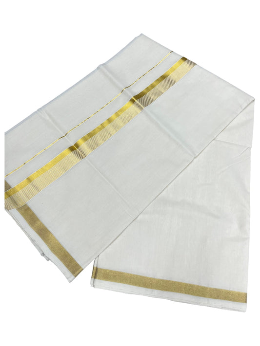 Southloom Super Premium Balaramapuram Handloom Cotton Saree with Gold Kasavu and Border