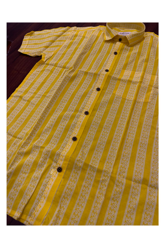 Southloom Jaipur Pure Cotton Printed Shirt For Men (Large)