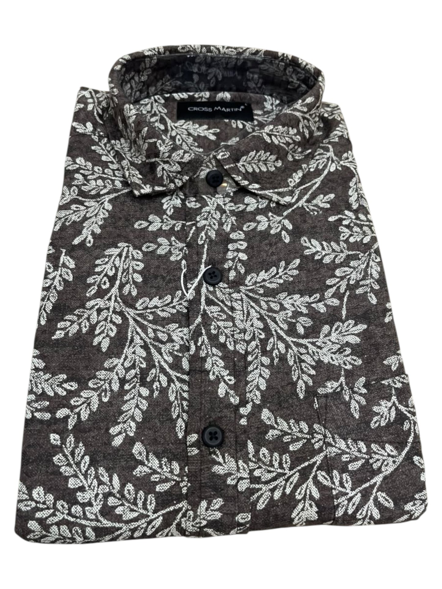 Southloom Pure Cotton Brown Printed Shirt SLSHIRT 40 FS