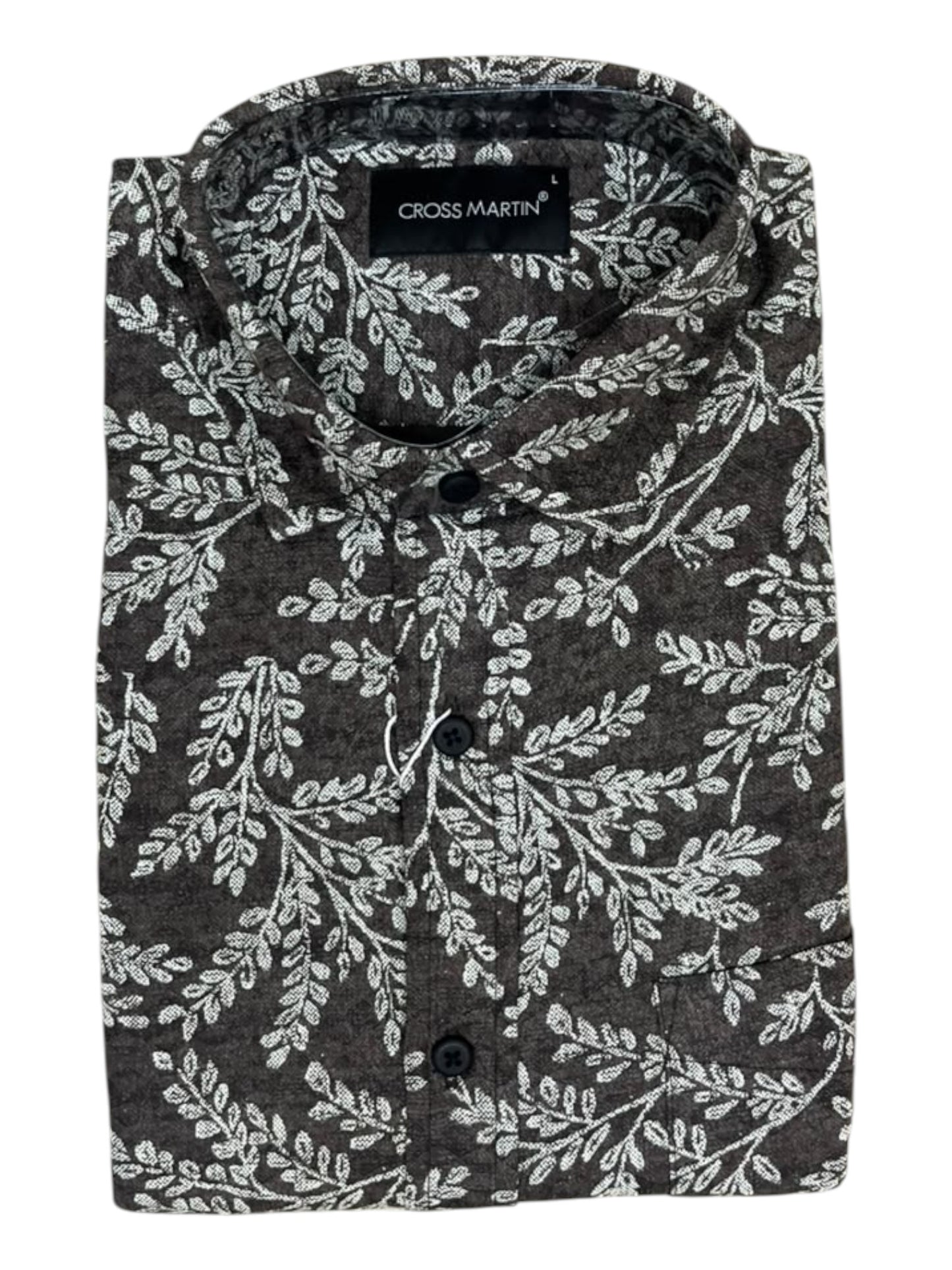 Southloom Pure Cotton Brown Printed Shirt SLSHIRT 40 FS