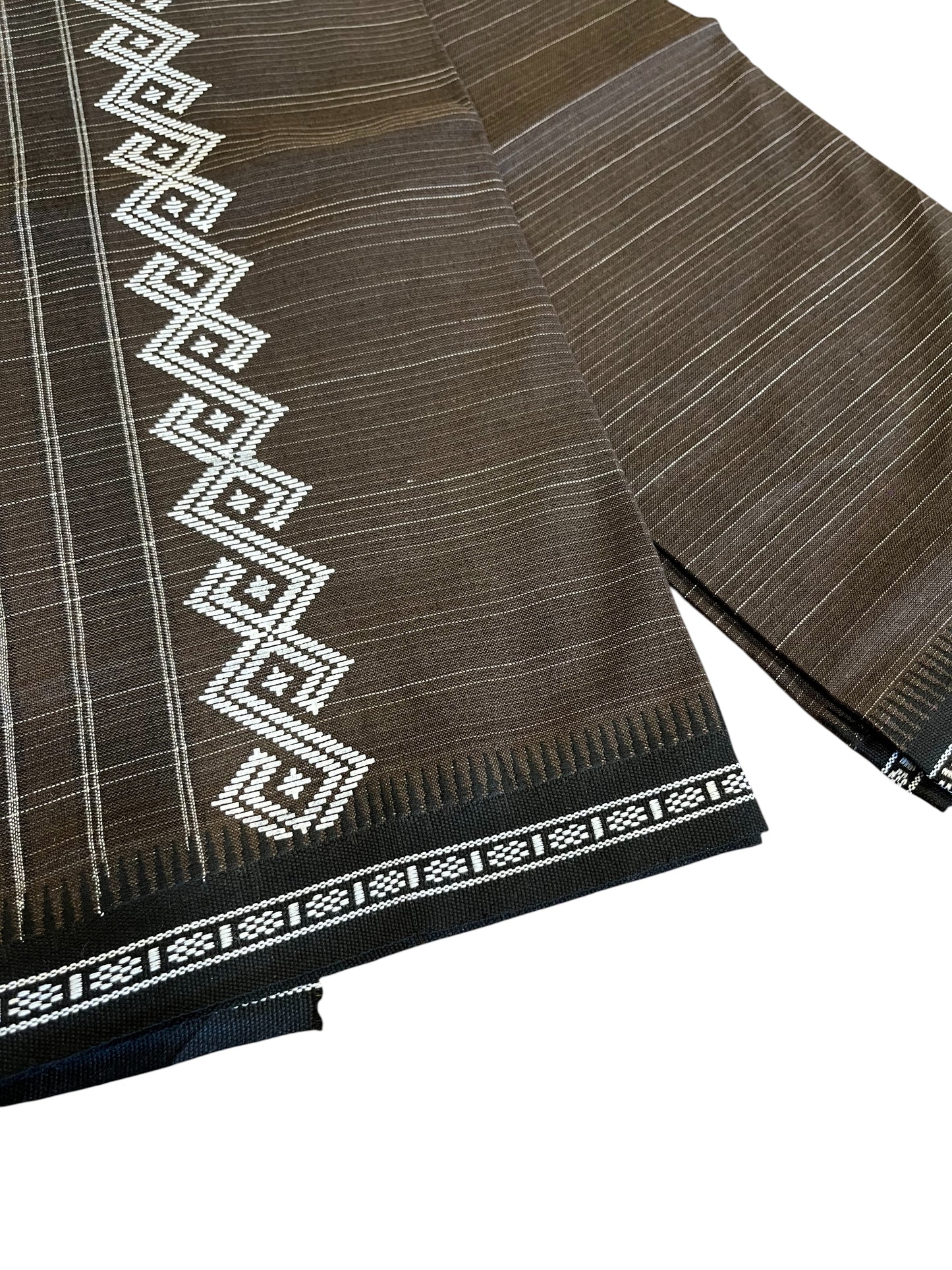 Southloom Brown Printed Single Mundu / Otta Mundu / Lungi (South Indian Kerala Dhoti)