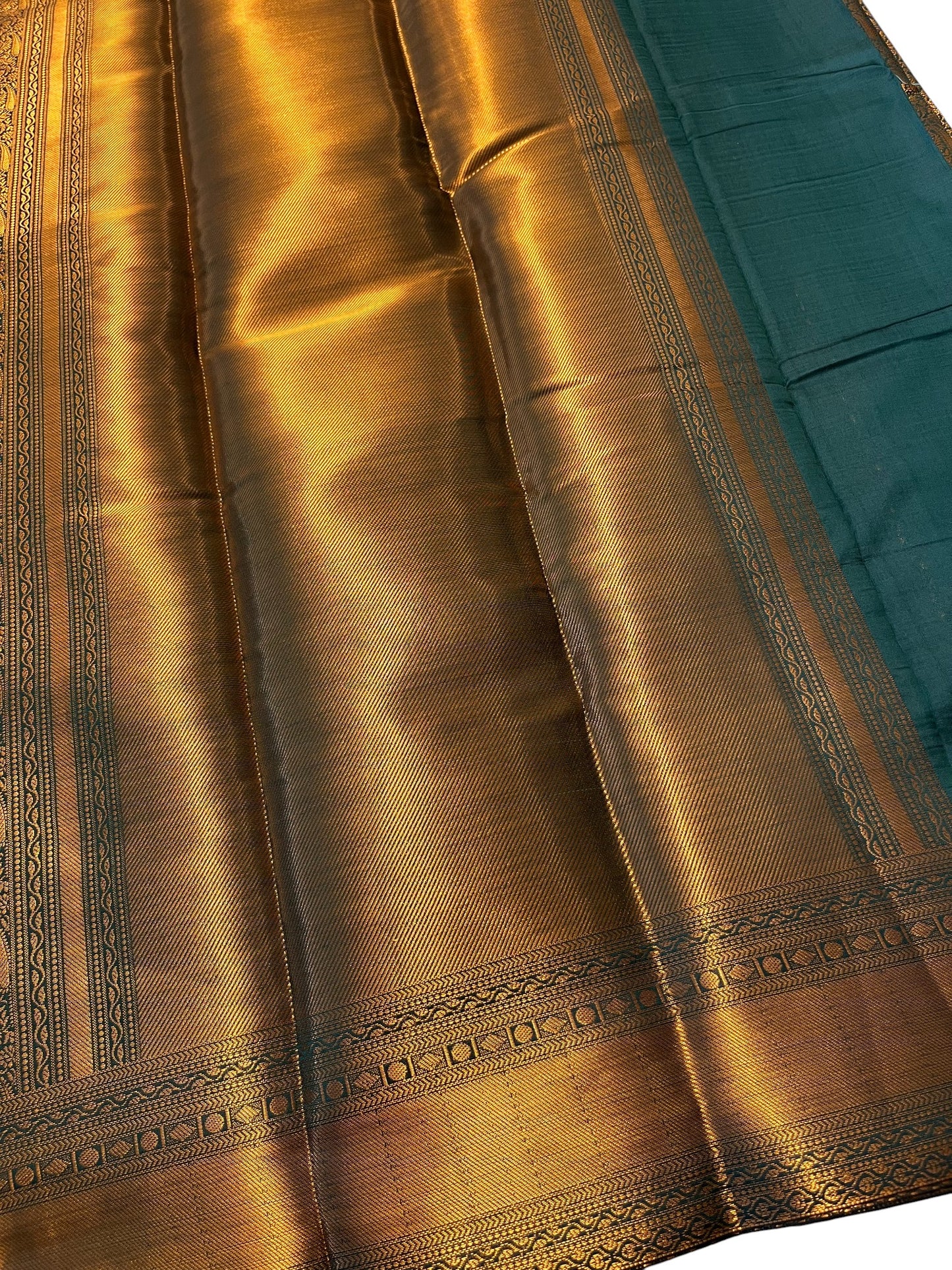 Southloom Premium Semi Silk Zari Work Brocade Saree in Bridal Green with Matching Pallu