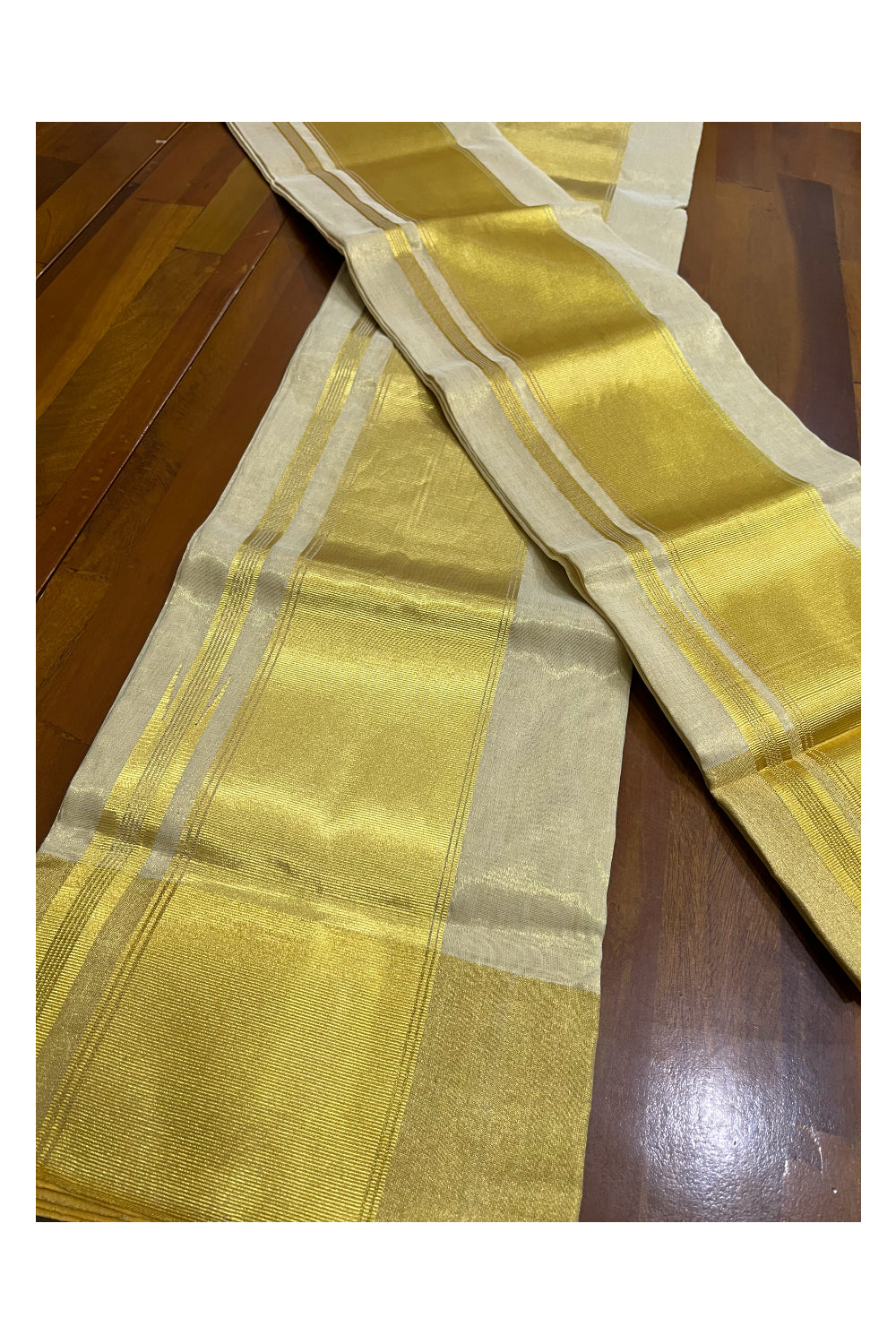 Southloom Super Premium Balaramapuram Handloom Tissue Unakkupaavu Wedding Pudava Set Mundu 2.80 Mtrs (with Matching Blouse Piece)