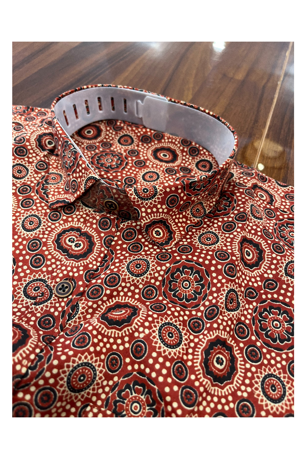 Southloom Jaipur Pure Cotton Printed Shirt For Men (XL)