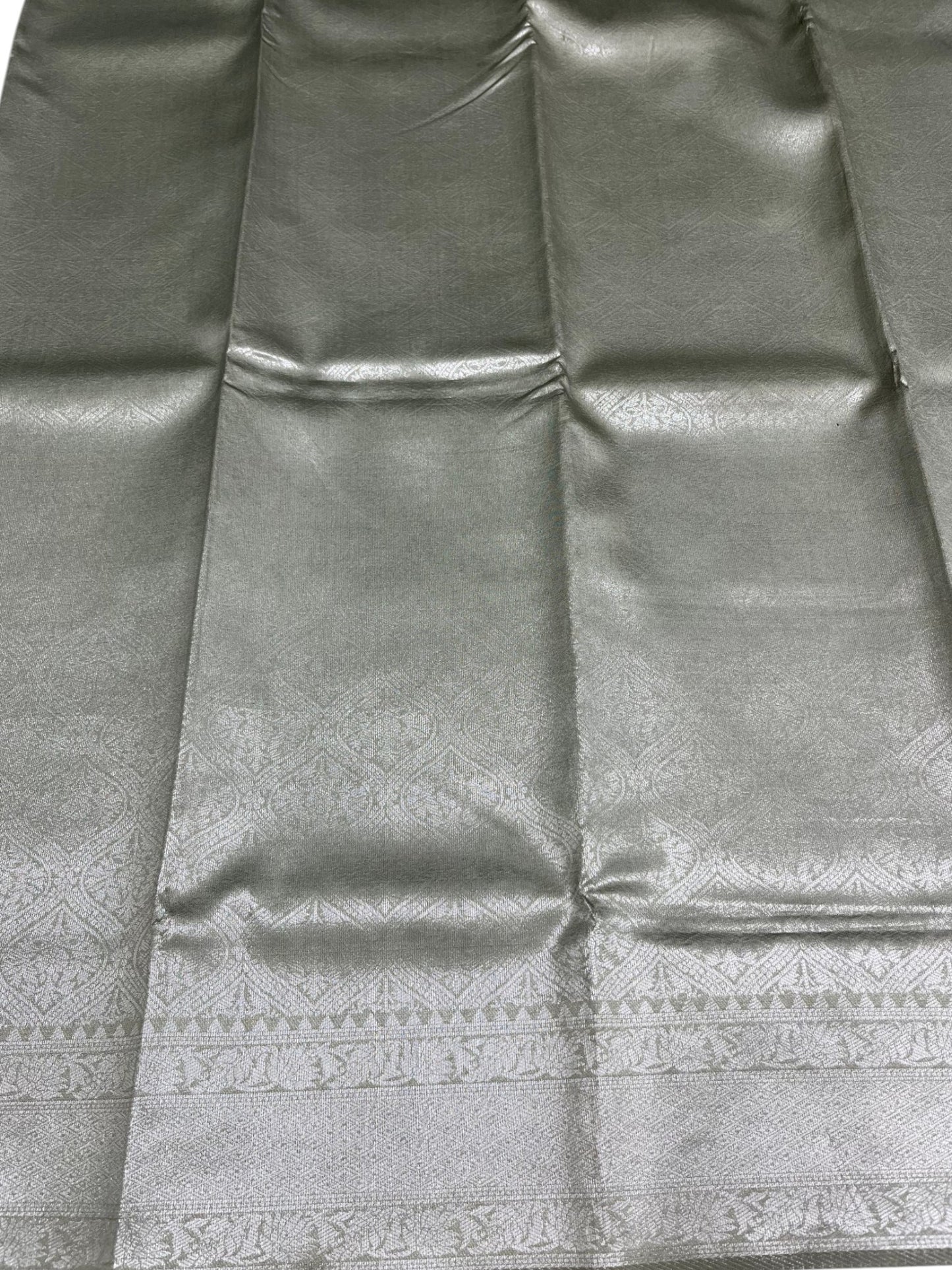 Southloom Tissue Silk Saree with Woven Work on Body and Borders